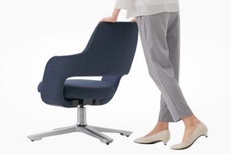 Sharp design with low floor casters