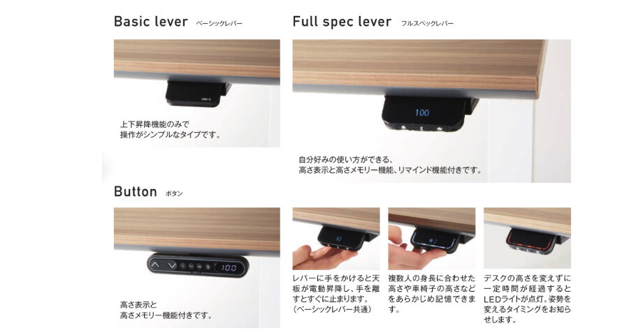 操作方法は選べる3タイプ