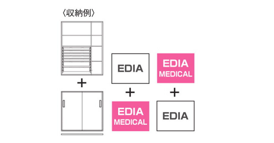 組み合わせ自由な収納庫