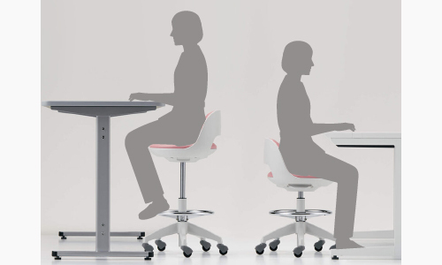 昇降機能でさまざまな高さに対応