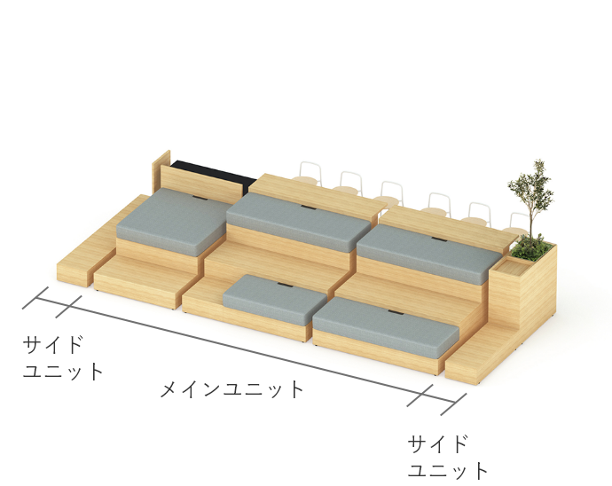 中央設置ソファ イメージ画像