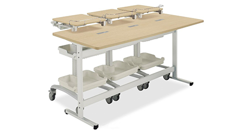 広い作業用スペースを確保できる