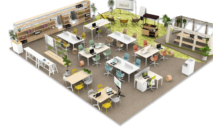 コクヨの無料のオフィスレイアウトサービス|プランニングコンシェルジュ|コクヨ ファニチャー