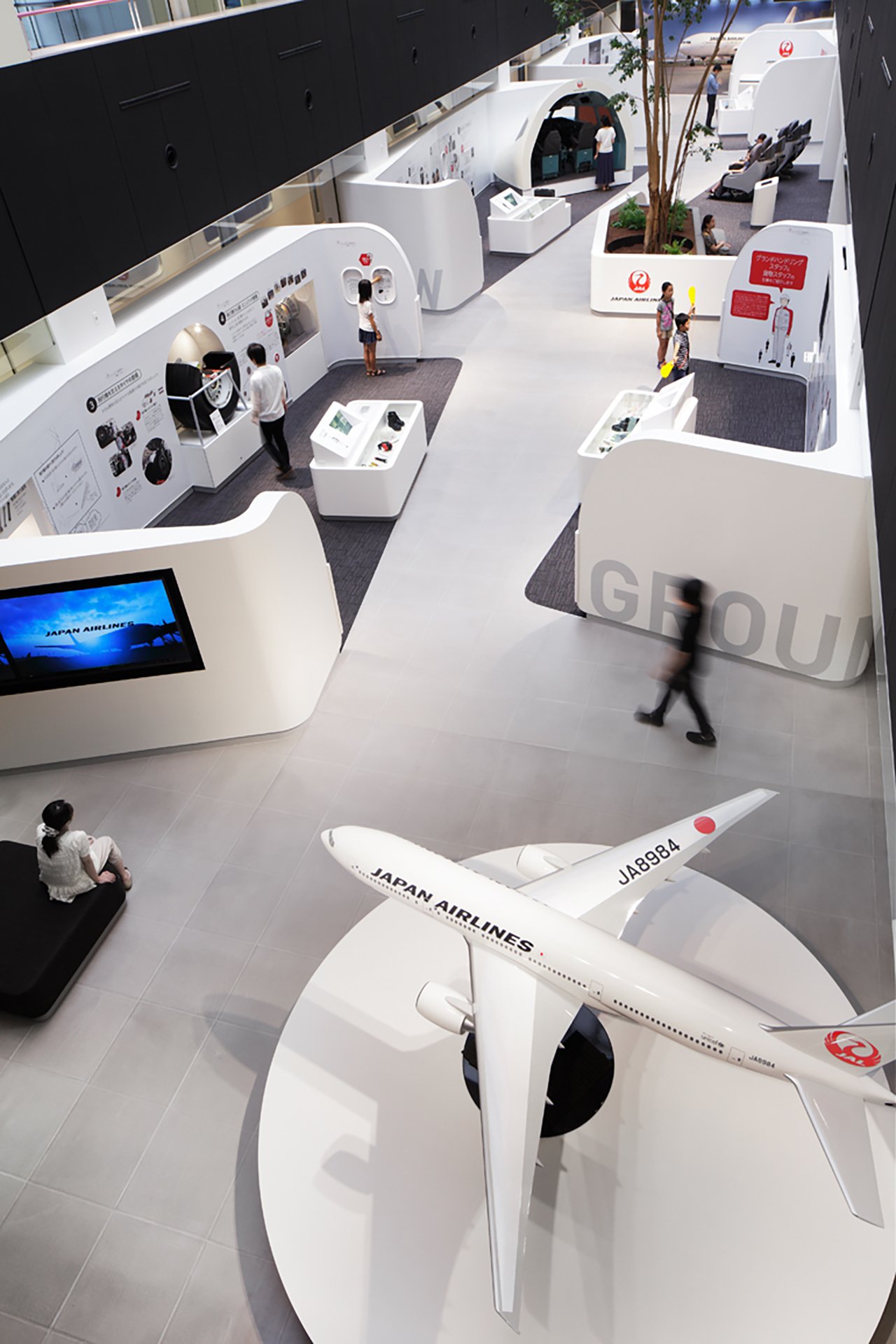 JAL 航空機模型 LED アート フレーム インテリア LAX ＆ NYC 航空機 JAL 模型 LED アート フレーム インテリア LAX ＆ NYC